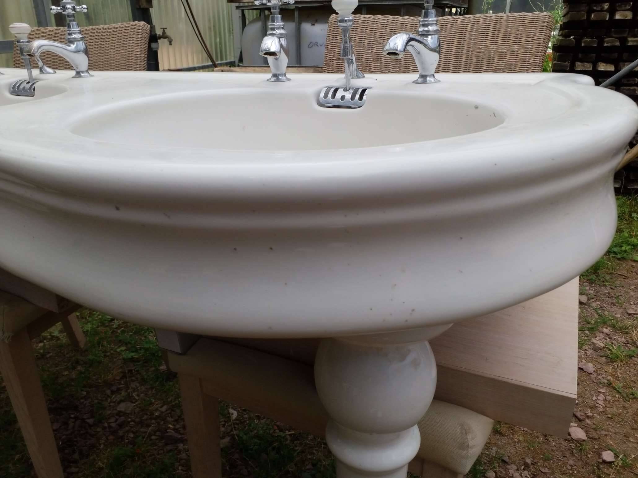 Old washbasins