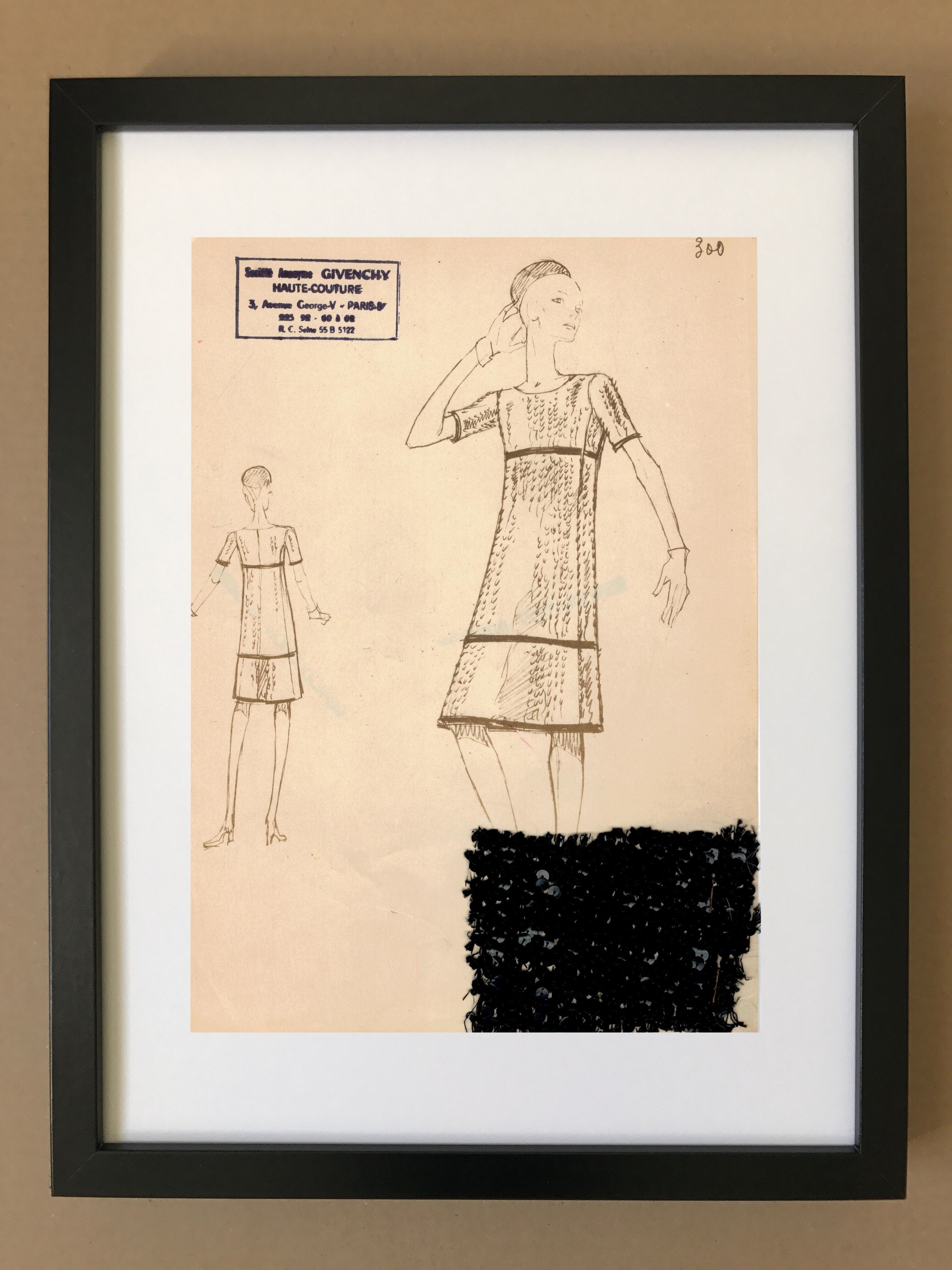 Drawing of the house Givenchy