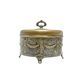 ABC Neoclassical Sugar Bowl, Silver-Plated Brass, Austria, 19th Century