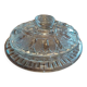 Moulded glass butter dish pineapple décor