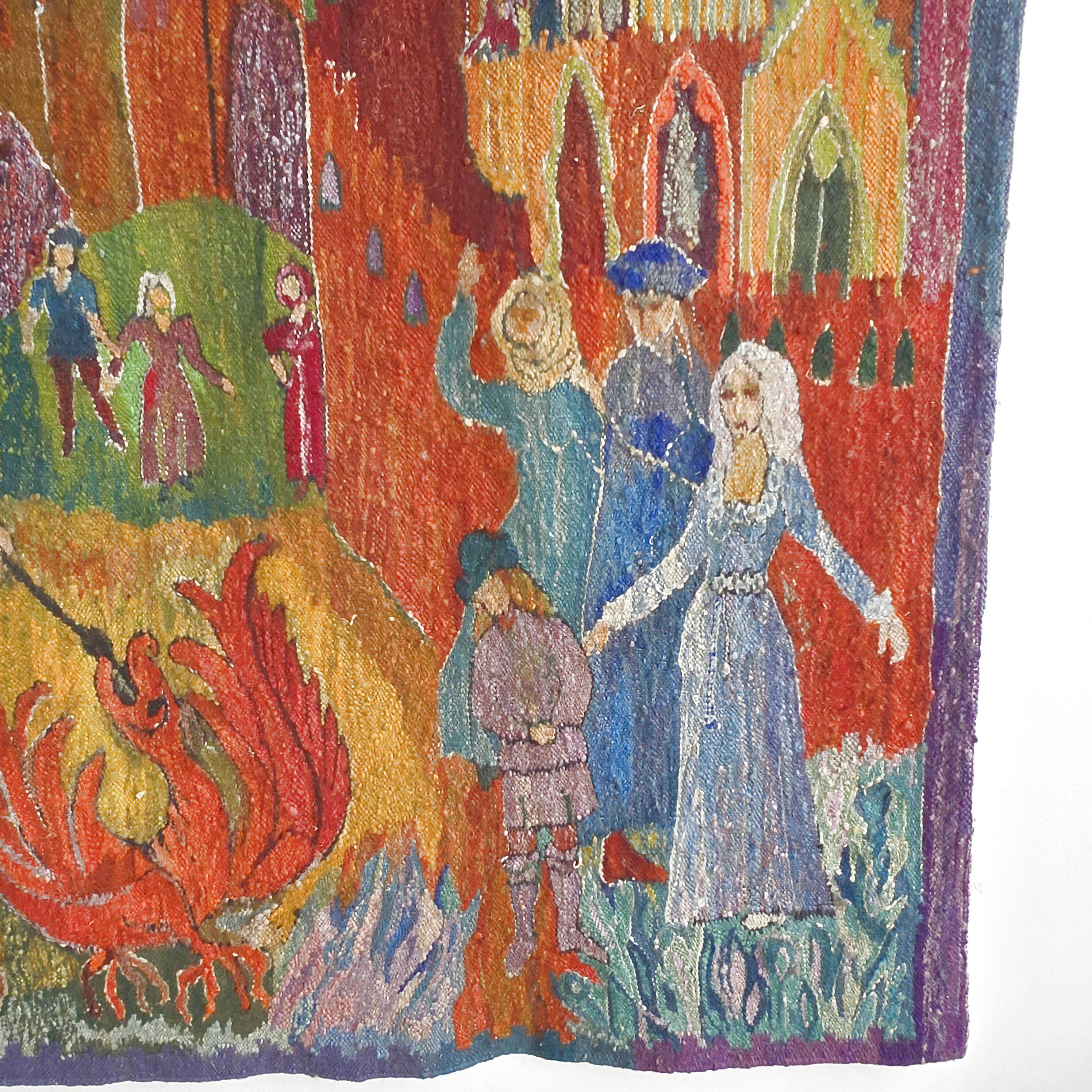 Vintage Polish tapestry 1970