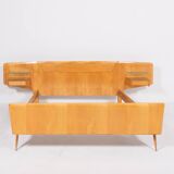 1950’s Mid-Century Italian Modern double bed frame from Vittorio Dassi