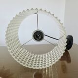 Clear plastic pendant light, diamond point shape, 70s