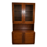 Vintage display cabinet in solid wood – mid-century spirit from the 60s/70s.