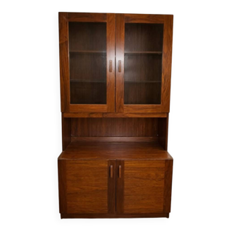 Vintage display cabinet in solid wood – mid-century spirit from the 60s/70s.