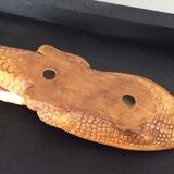 Empty vintage ceramic crocodile pocket