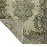 Grand Tapis Oushak Vintage à Motifs Orientaux – Laine 100 % – 311 × 200 cm