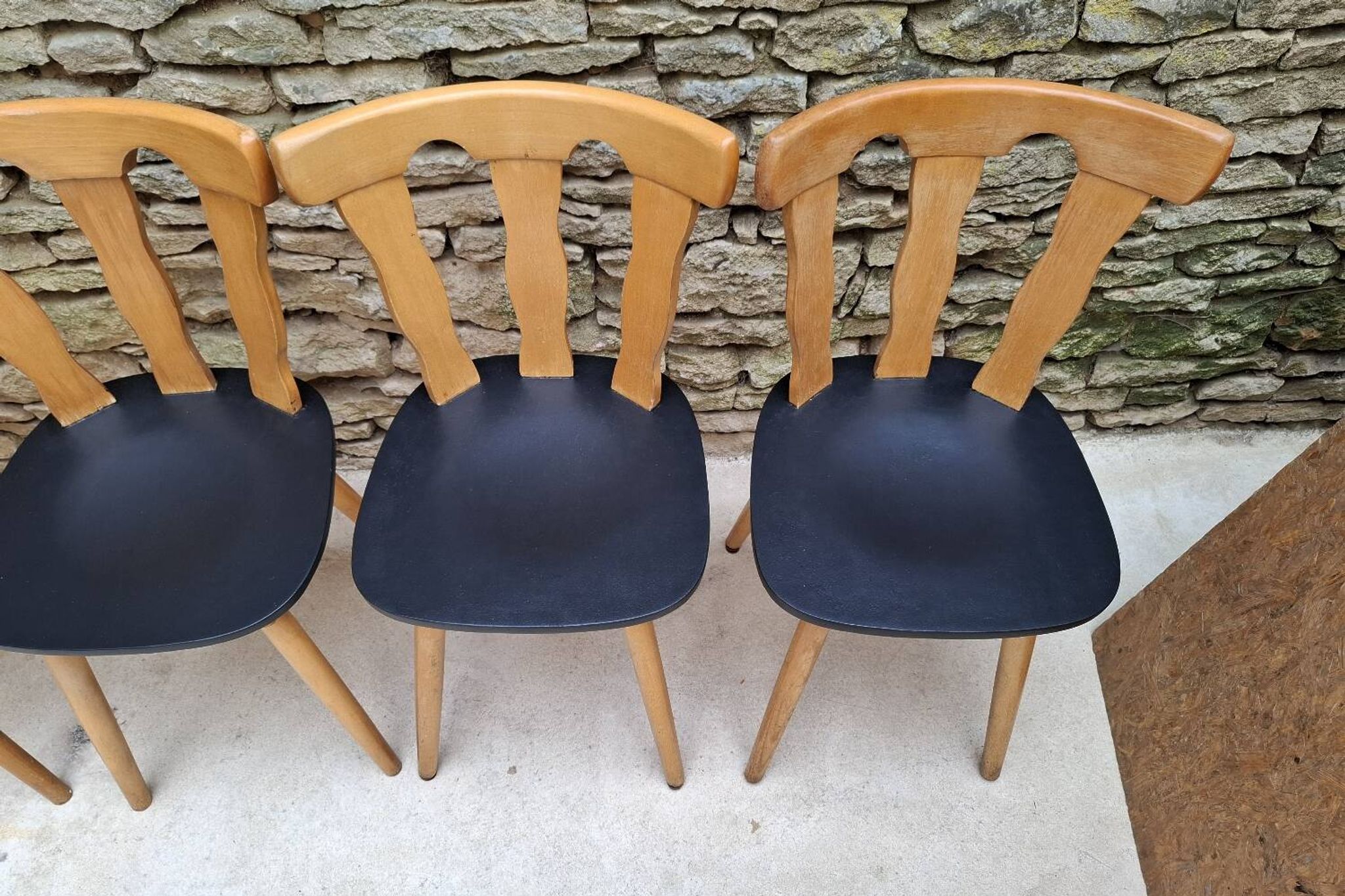 Set of 12 bistro chairs