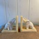 Alabaster Elephant Bookends