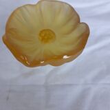 Pair of crystal flower bowls, Daum