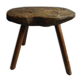 Old farm stool treats rustic deco old wooden stool