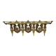 Bronze Coat Rack and Wall Shelf, Vintage, Louis XV Style