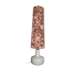 Lampadaire en verre rose mi-siècle & blanc