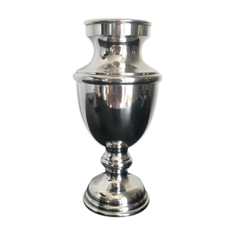 Antique silver metal vase