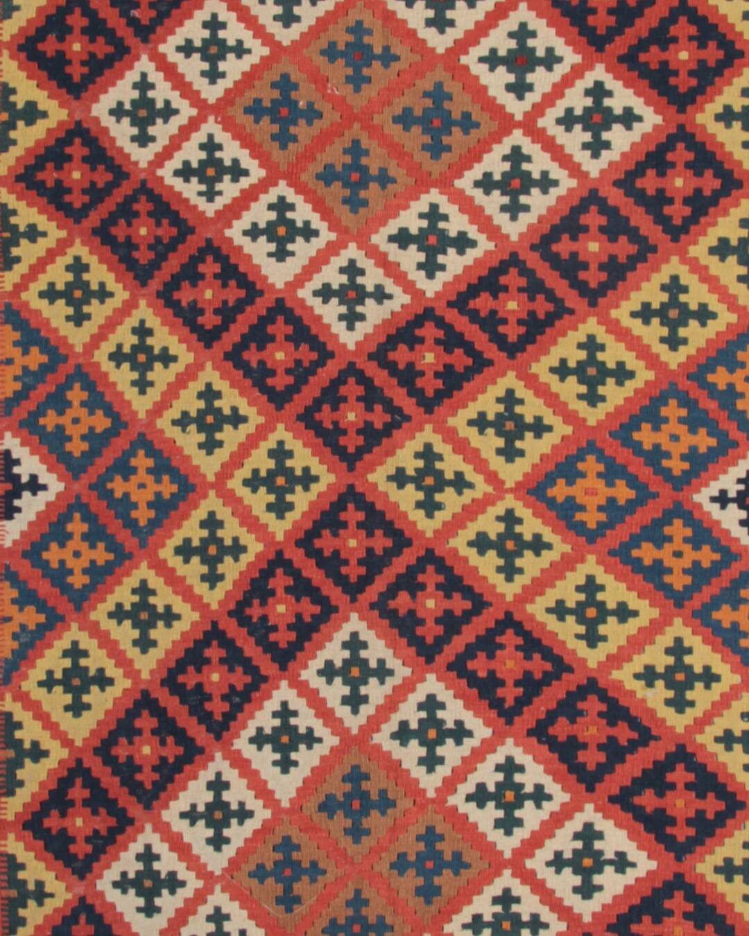 Handmade Vintage Kilim Runner Rug, Geometric Tribal Design 300 × 147 cm