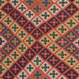 Handmade Vintage Kilim Runner Rug, Geometric Tribal Design 300 × 147 cm