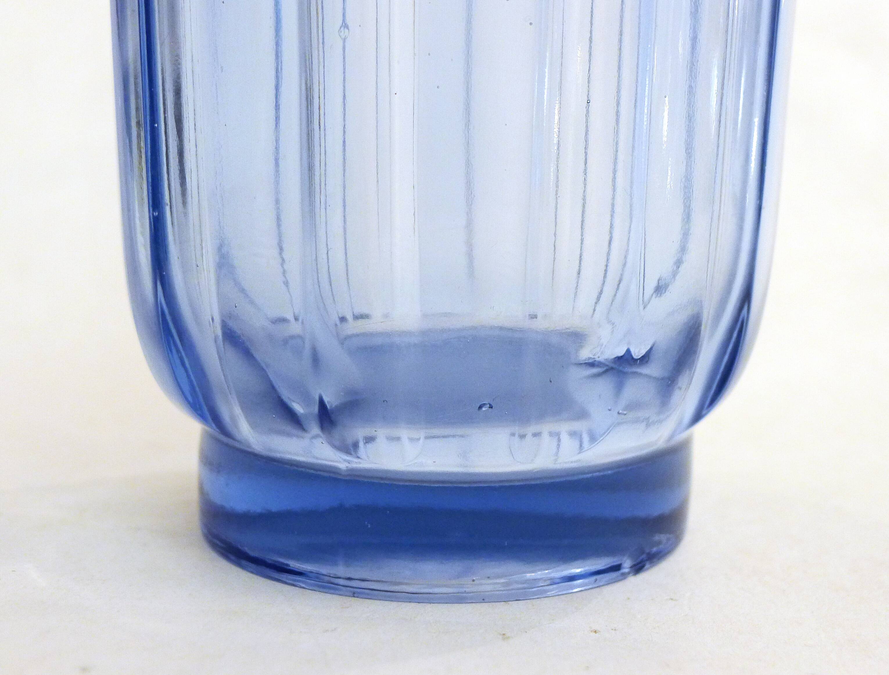 Blue Art Deco vase