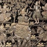 Large Embroidery Kingdom of Siam 19th Century 3m35-1m85