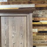 Large workshop wardrobe in pitch pine - Early 20th century