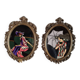 Vintage oval frames