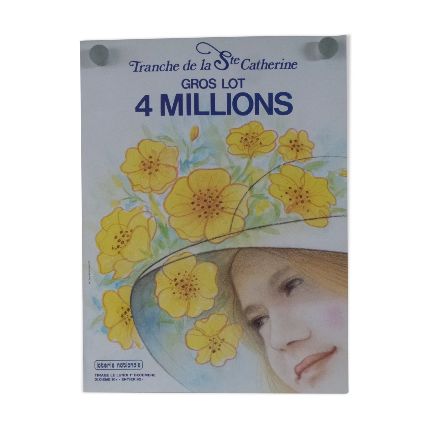 Original National Lottery Poster Slice of Holy Catherine