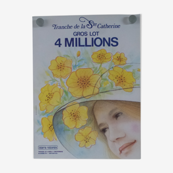 Original National Lottery Poster Slice of Holy Catherine