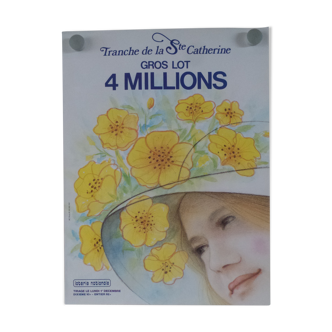 Original National Lottery Poster Slice of Holy Catherine