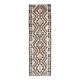 Vintage Turkish Oushak Handmade Wool Cotton White Runner Rug 100x334