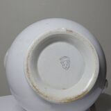 Pichet broc de toilette en faïence blanche ancienne Pexonne France