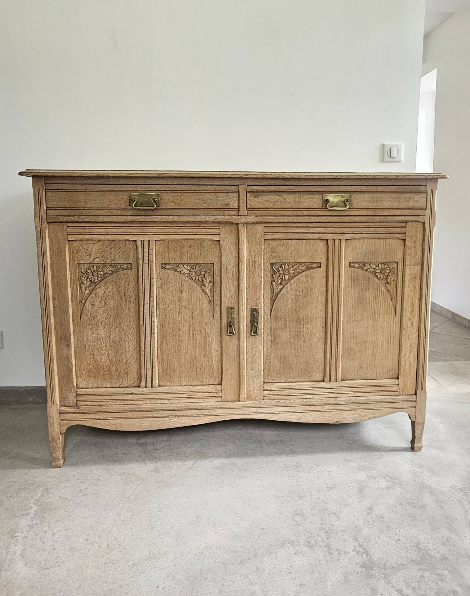 old school buffet Parisian furniture oak Art Deco