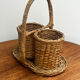 Wicker basket 1950s/60s