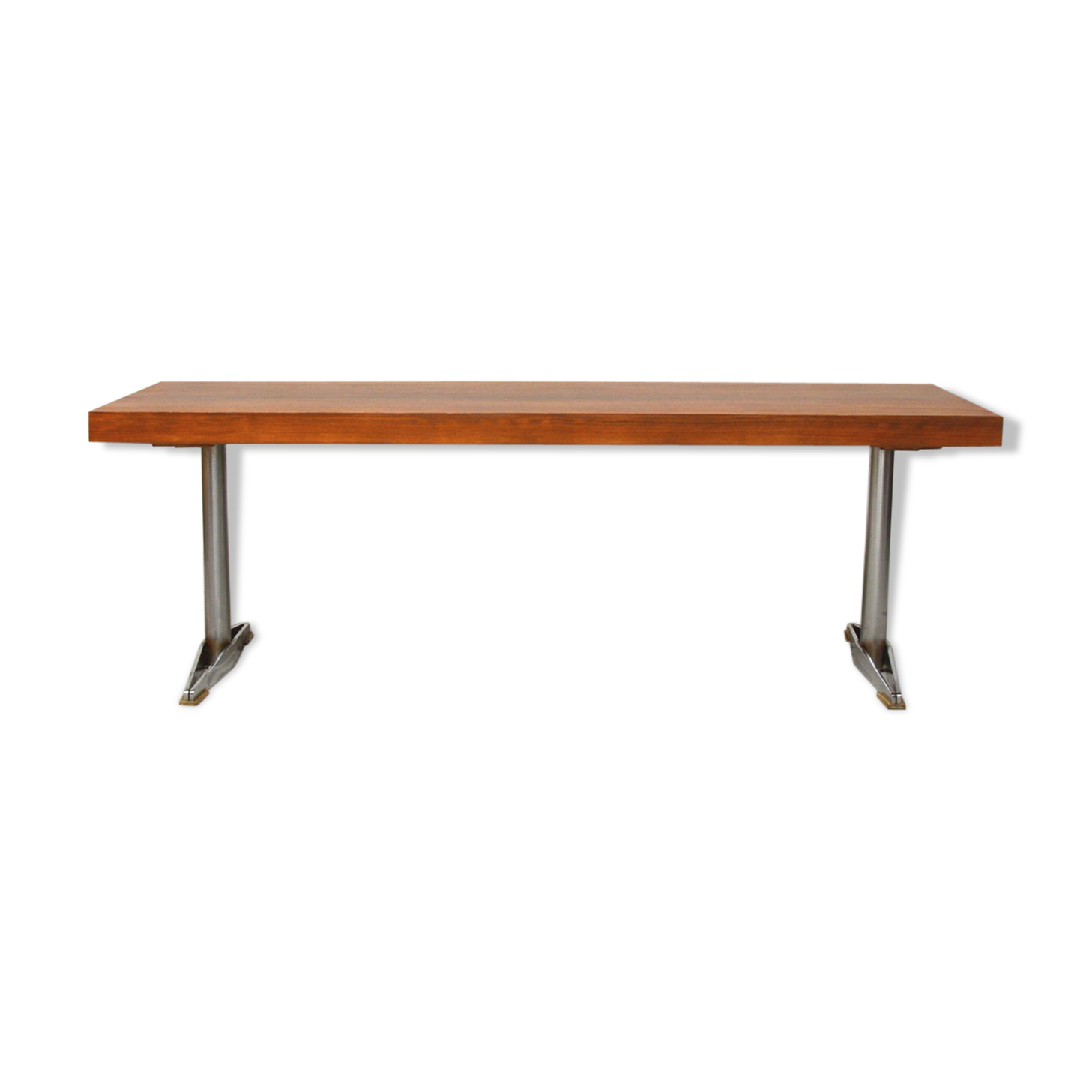 Extensible low table with metal feet 1960s