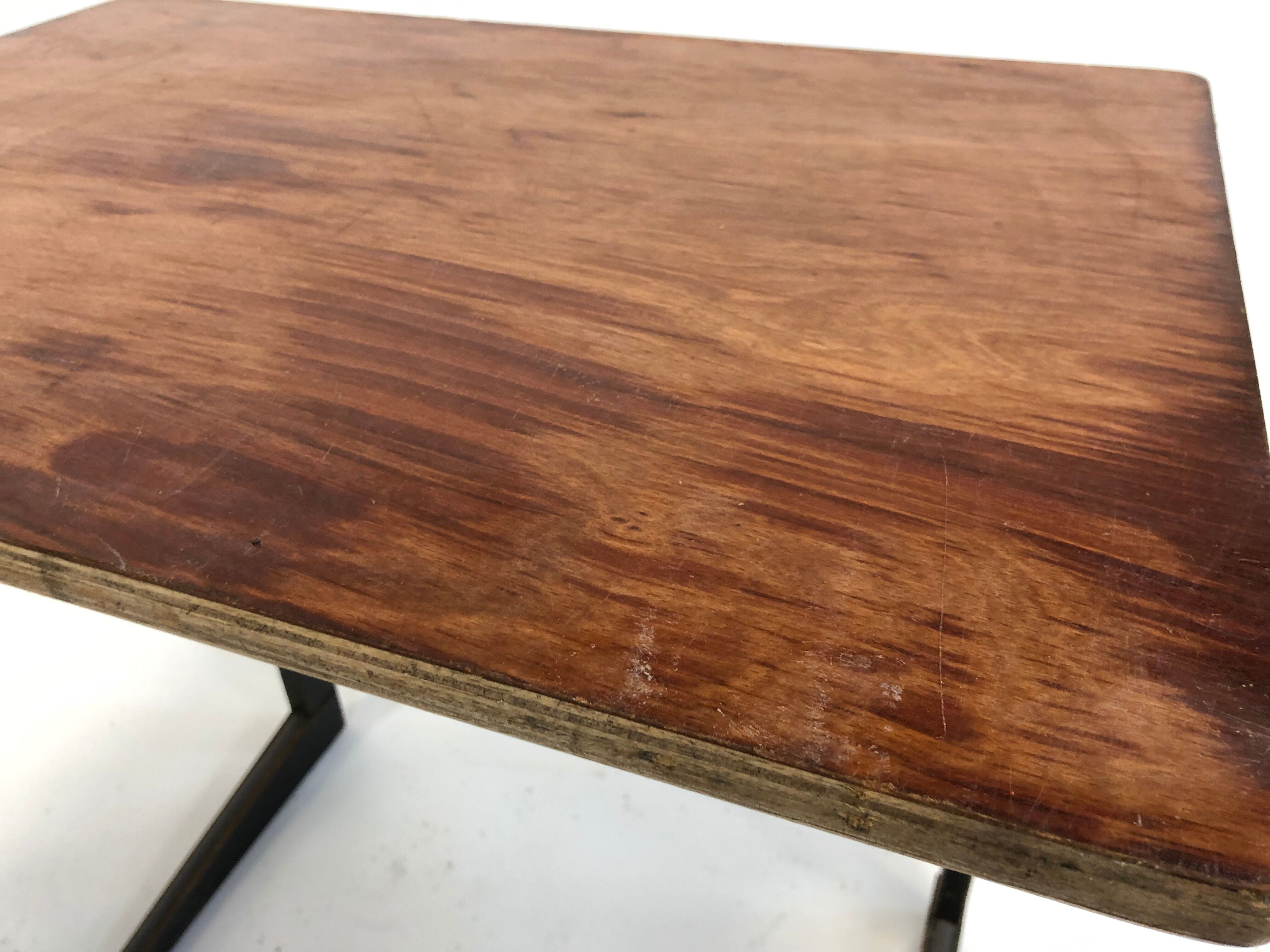 Vintage school Friso Kramer with Chair flesh compass work table