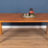 Retro Danish Solid Teak 1960s Coffee Table