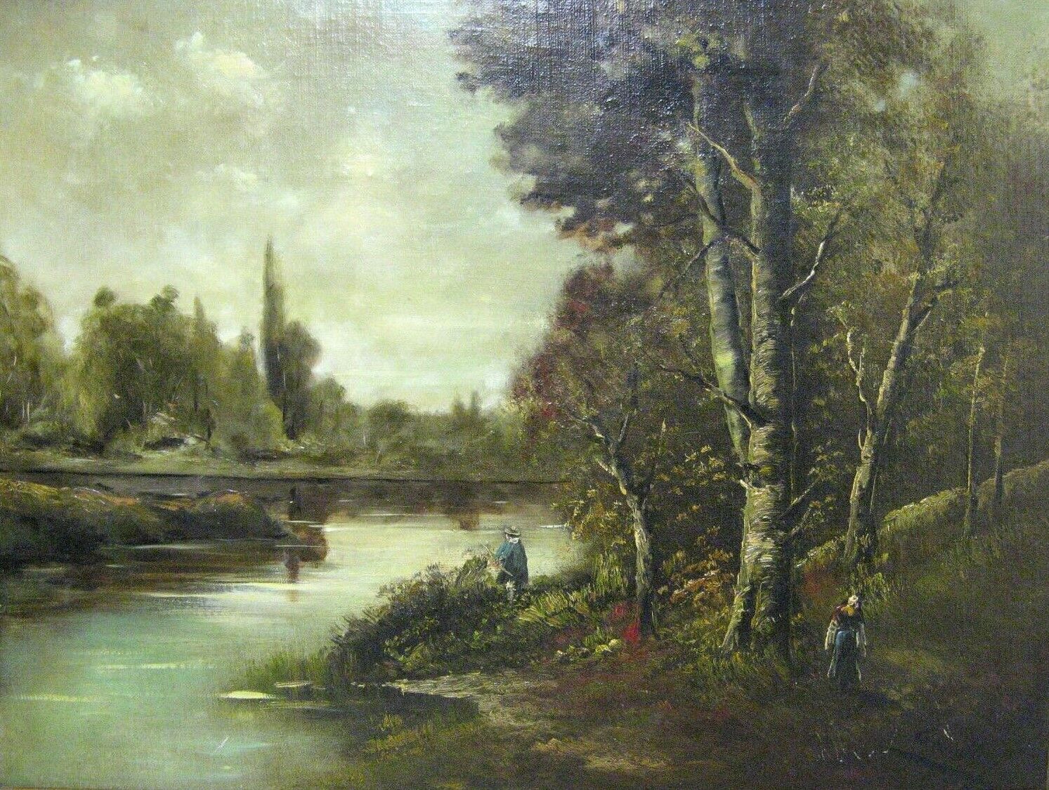 Painting / landscape / barbizon style / oil painting.