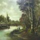 Painting / landscape / barbizon style / oil painting.
