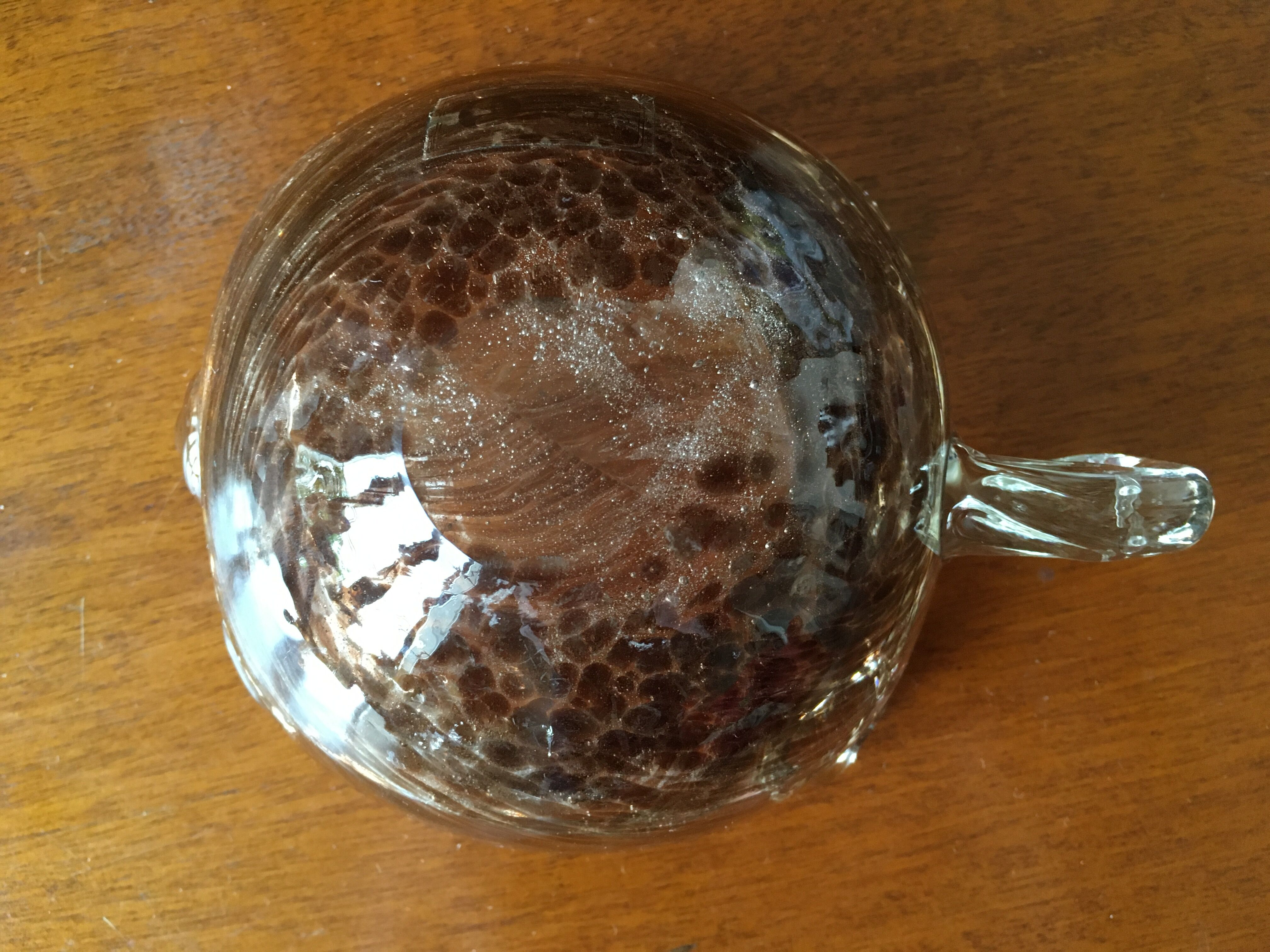 Turtle glass ashtray