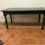 Table patine verte