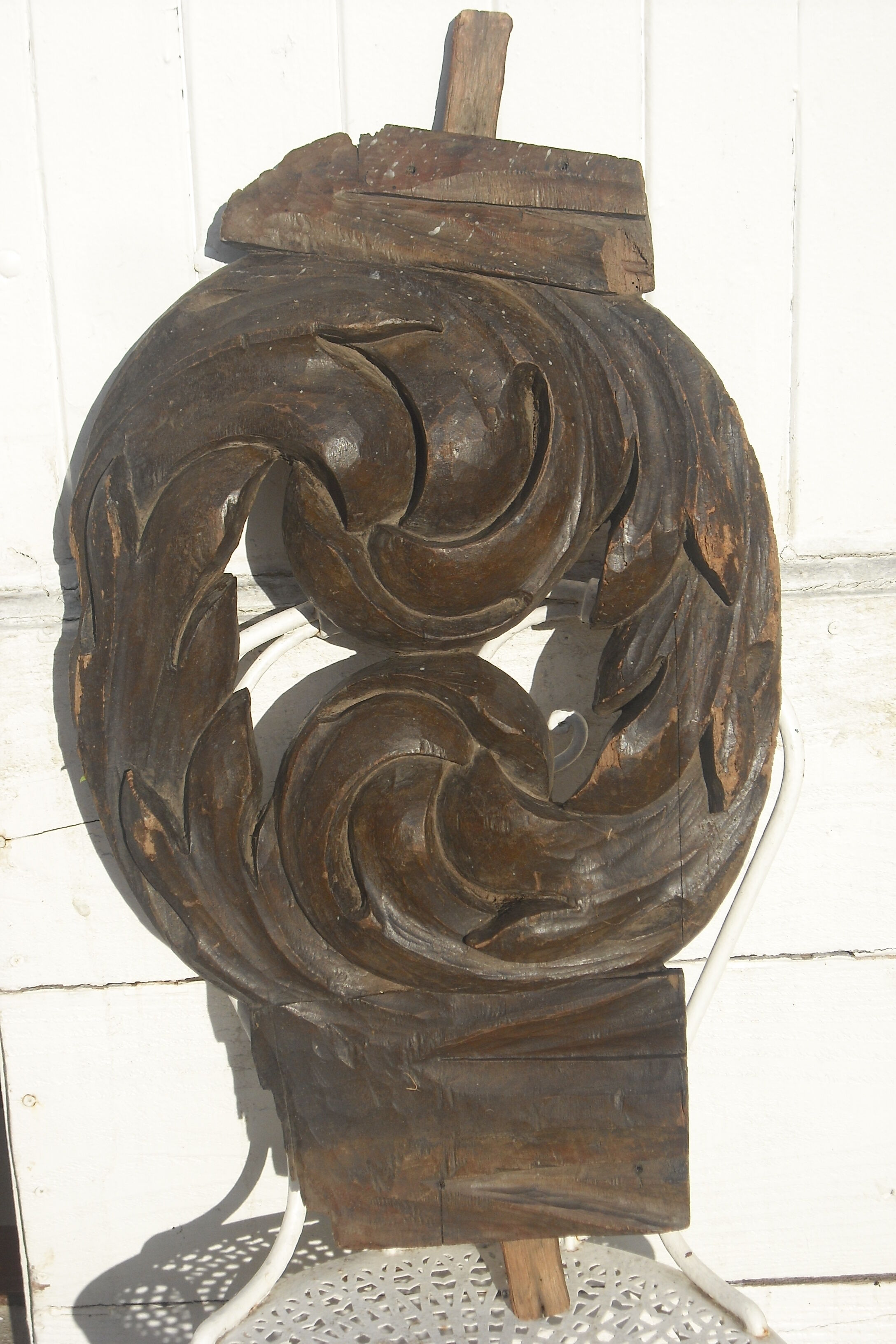 Massive carved wood 17th  oak