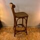 Curved wooden stool