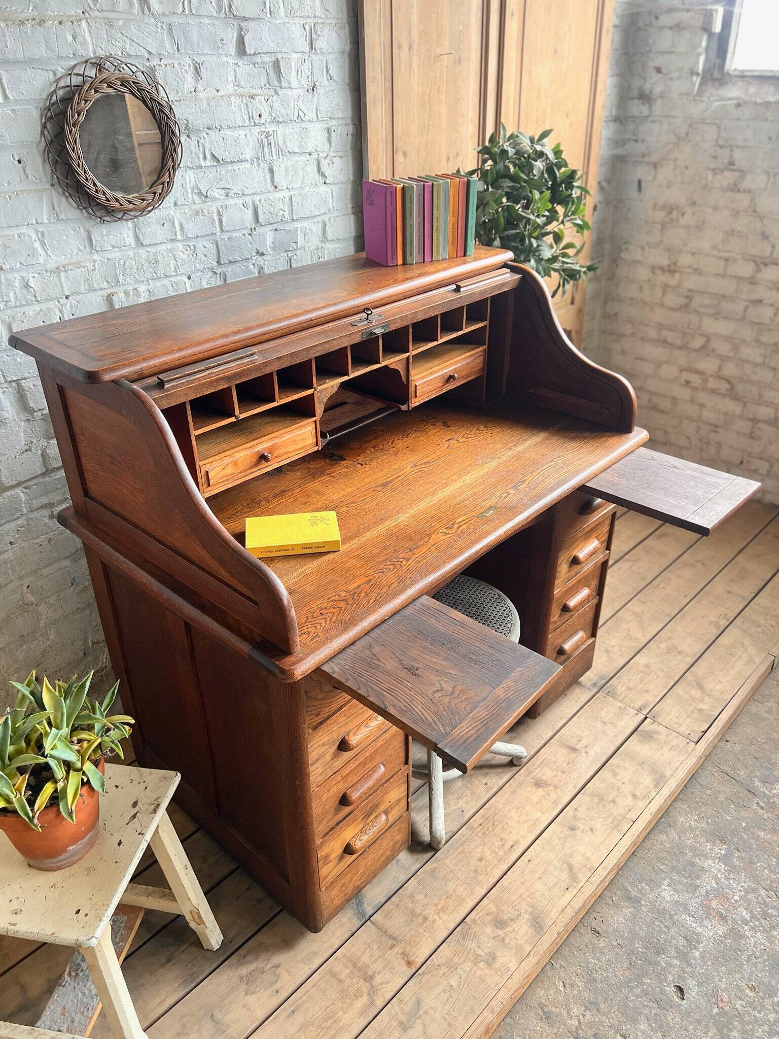 Old "American" desk Bouchery-Grenier