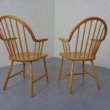 Set of oak armchairs by Erik Ole Jørgensen for Tarm Stole Møbelfabrik.