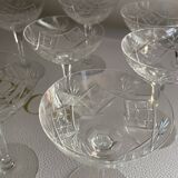 Cut crystal cups