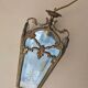 Bronze lantern of Louis XVI style working order - engraved glasses
