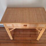 Vintage rattan desk