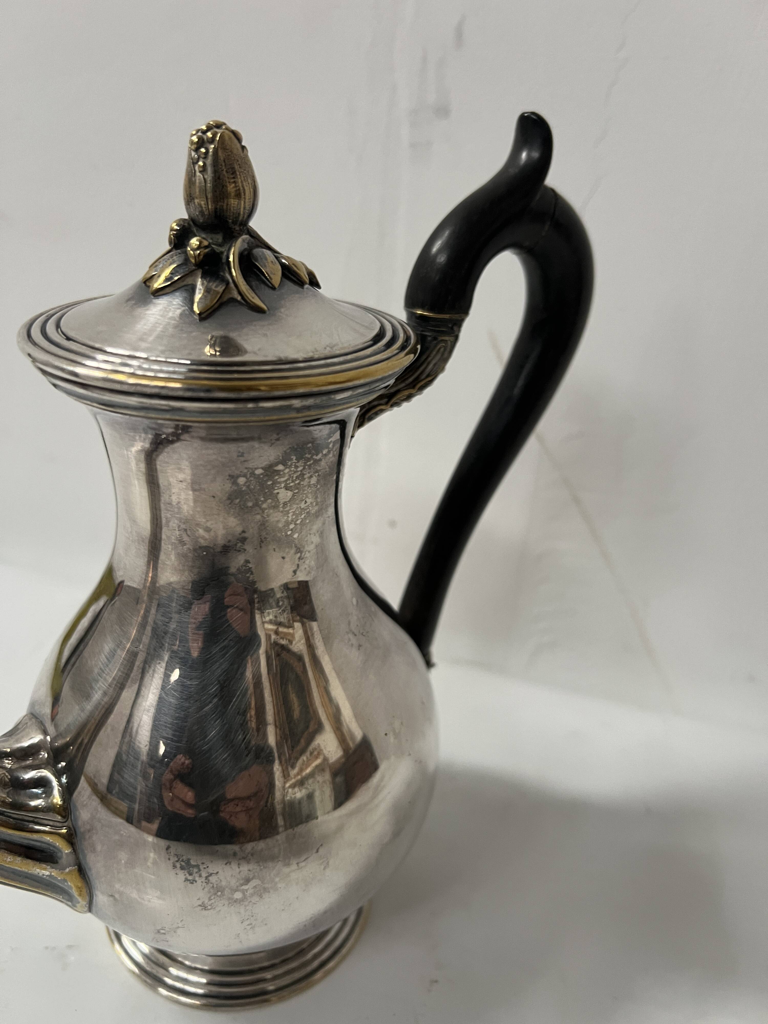 Silver-plated metal verseuse from the Christofle house, 20th century.