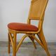 Suite of 4 chairs in Italian rattan design from the 60/70