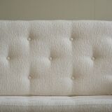 Two-seater canapé Arne Vodder, model Fd 161, reupholstered in boucle, 1950s.