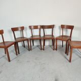 6 vintage bistro chairs, 50s/60s