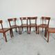 6 vintage bistro chairs, 50s/60s